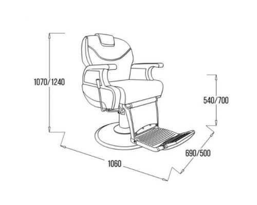 Кресло для барбершопа Барон